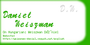 daniel weiszman business card